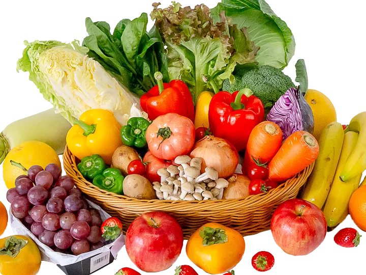 新鮮な野菜と果物